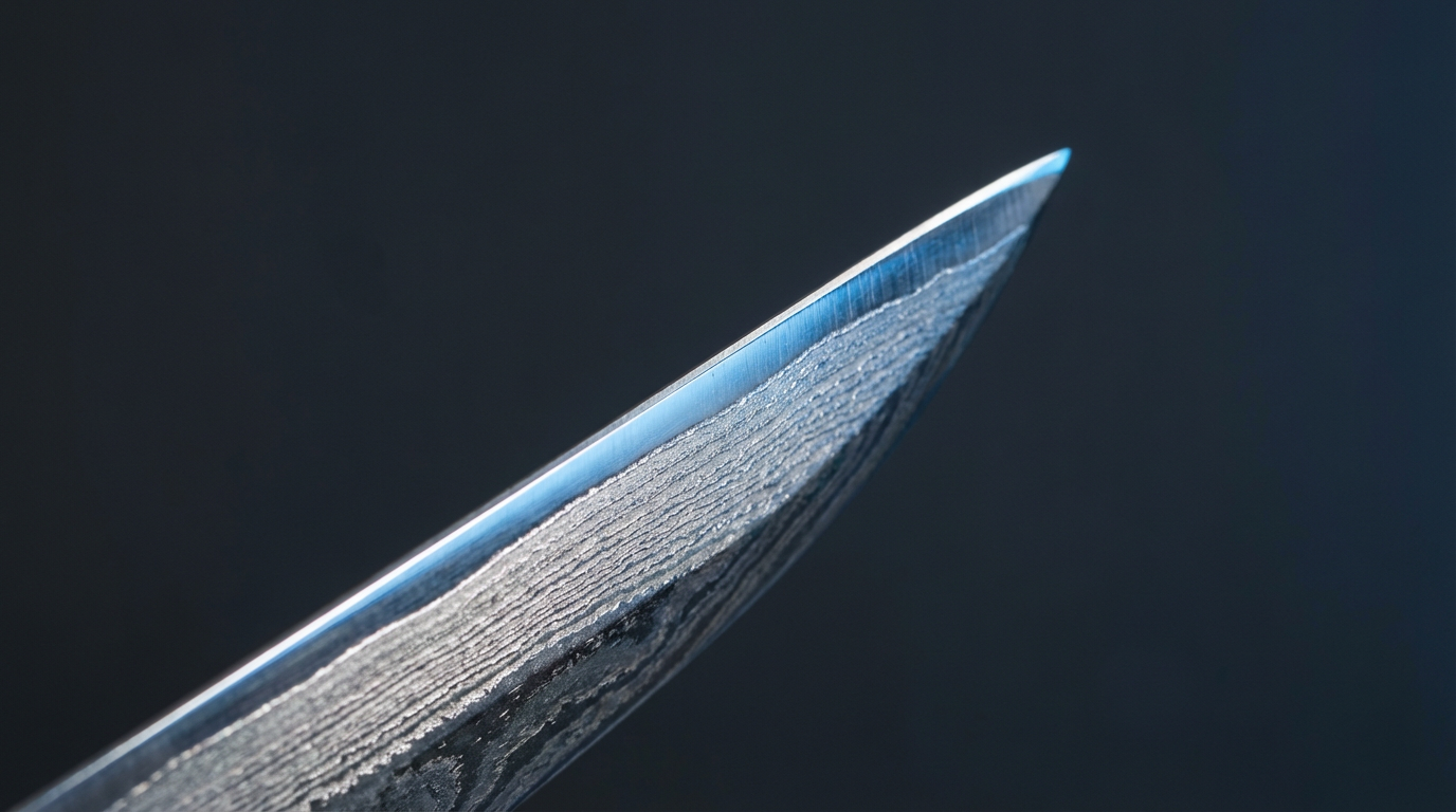 Macro shot of sharp edge